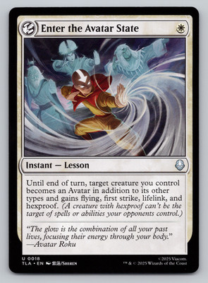Enter the Avatar State - Avatar Last Airbender - MTG