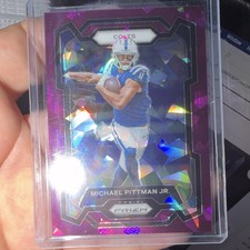 2023 Panini Prizm #129 Michael Pittman Jr. Purple Ice Prizm /225 Colts NFL