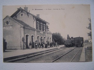 CPA 23 Boussac Bahnhof Ankunft Zug Postkarte Postkarte Creuse Animée TOP