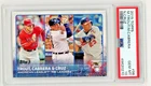 2015 Mike Trout  Topps #98 AL RBI Leaders Miguel Cabrera Nelson Cruz PSA 10