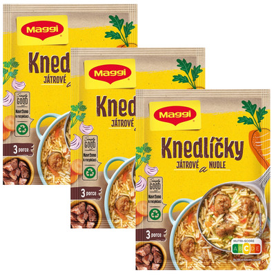 Maggi instant Clear Broth w/ liver dumplings & noodles PACK of 3 -FREE SHIPPING