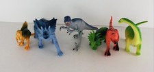 Lot Of 6 Dinosaurs Bundle Fixed 4 In T-Rex Triceratops Brontosaurus Spinosaurus