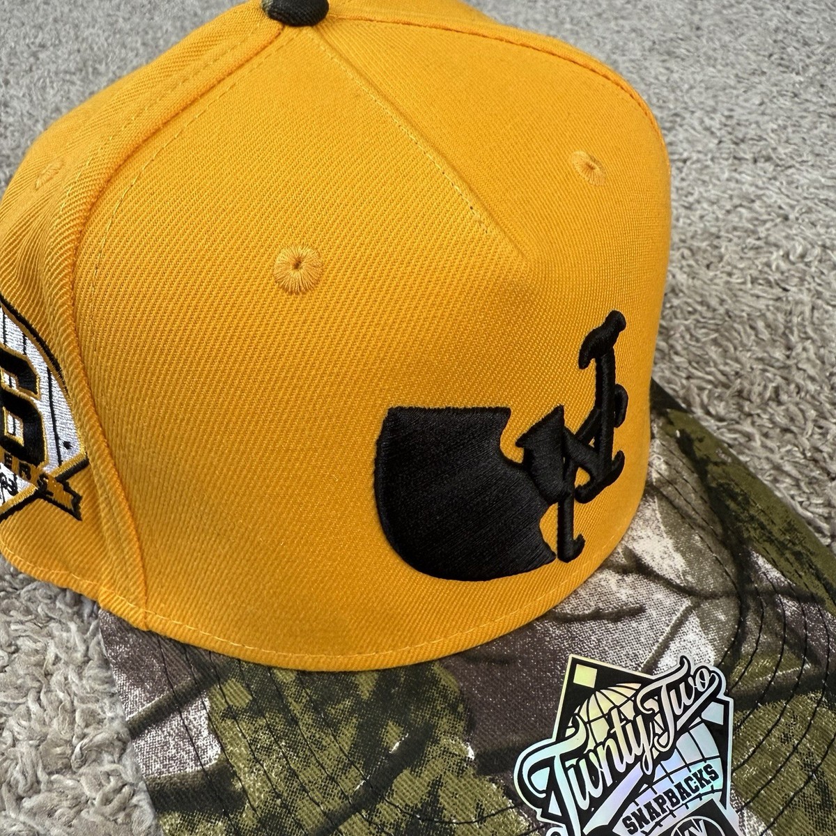 $激レア$ Raekwon モデル TWNTY TWO Wu-Tang 🔴Wu-Tang Hat Twnty Two Yellow Camouflage NY Mets Raekwon
