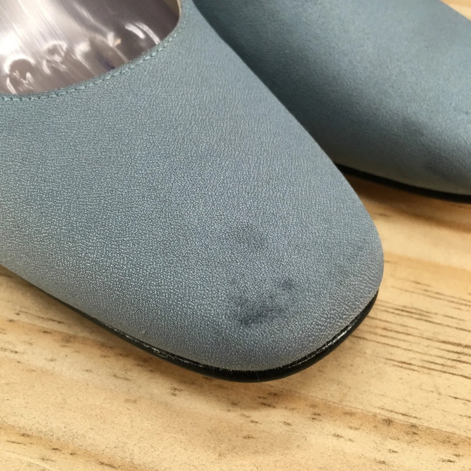 Naturalizer Shoes Womens 8.5 M Pump Blue Slip On Casual Round Toe Block Heels - Image 4 of 4