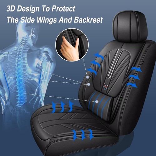 Full Set Car PU Leather Seat Covers For Toyota Tacoma 2016-2023 (5 Seats) - Picture 4 of 10