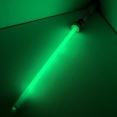 Disney Parks Star Wars Luke Skywalker FX Green Lightsaber Fixed Blade Tested