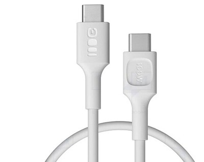 Cable; USB 2.0; USB C plug,both sides; 0.3m; whit - GC-KABGC100PF30SW | EU Stock