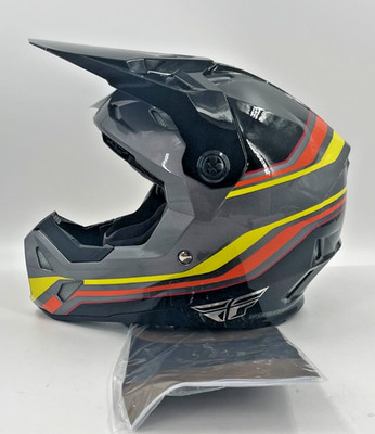 FLY RACING Formula CP SE Speeder BLACK/YELLOW/RED MX Helmet Y-LG 51-52cm 73-0024