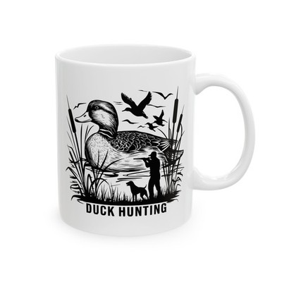 Duck Hunter Gifts for Men, Funny Mallard Hunter Mug Gift