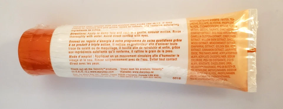 Limpiador facial Mary Kay Velocity nuevo y sellado tamaño completo 5 fl oz ~ descontinuado Foto 3 de 4