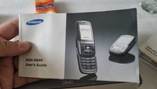 SAMSUNG SGH-D600 PHONE USER'S GUIDE in ENGLISH GH68-07558A 12/2005 Rev. 1.2