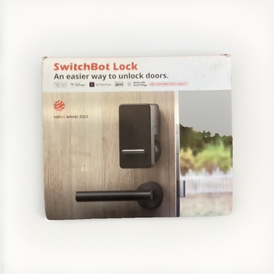SwitchBot Lock Smart Bluetooth Lock for Front Door - Black