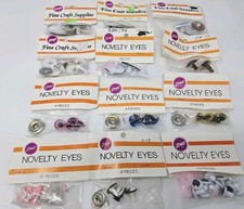 Lot of 12 Packs Vintage Zim's Plastic Safety Eyes Amigurumi Craft Doll JAPAN