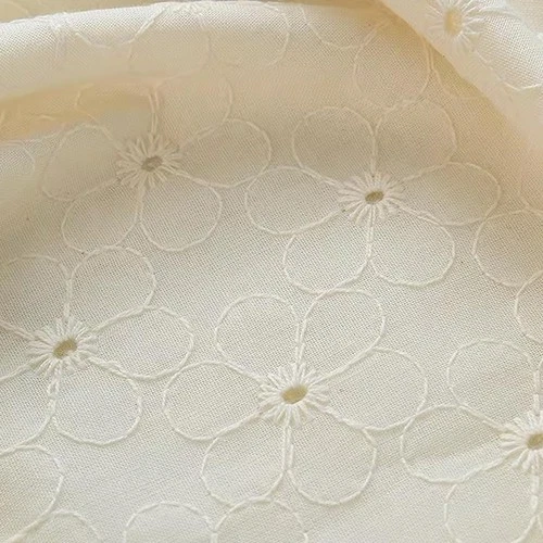Embroidered Cotton Base Fabric 8 Motifs 2 Shades ~53.15-57.09in x 1.09-10.94yd - product listing photo