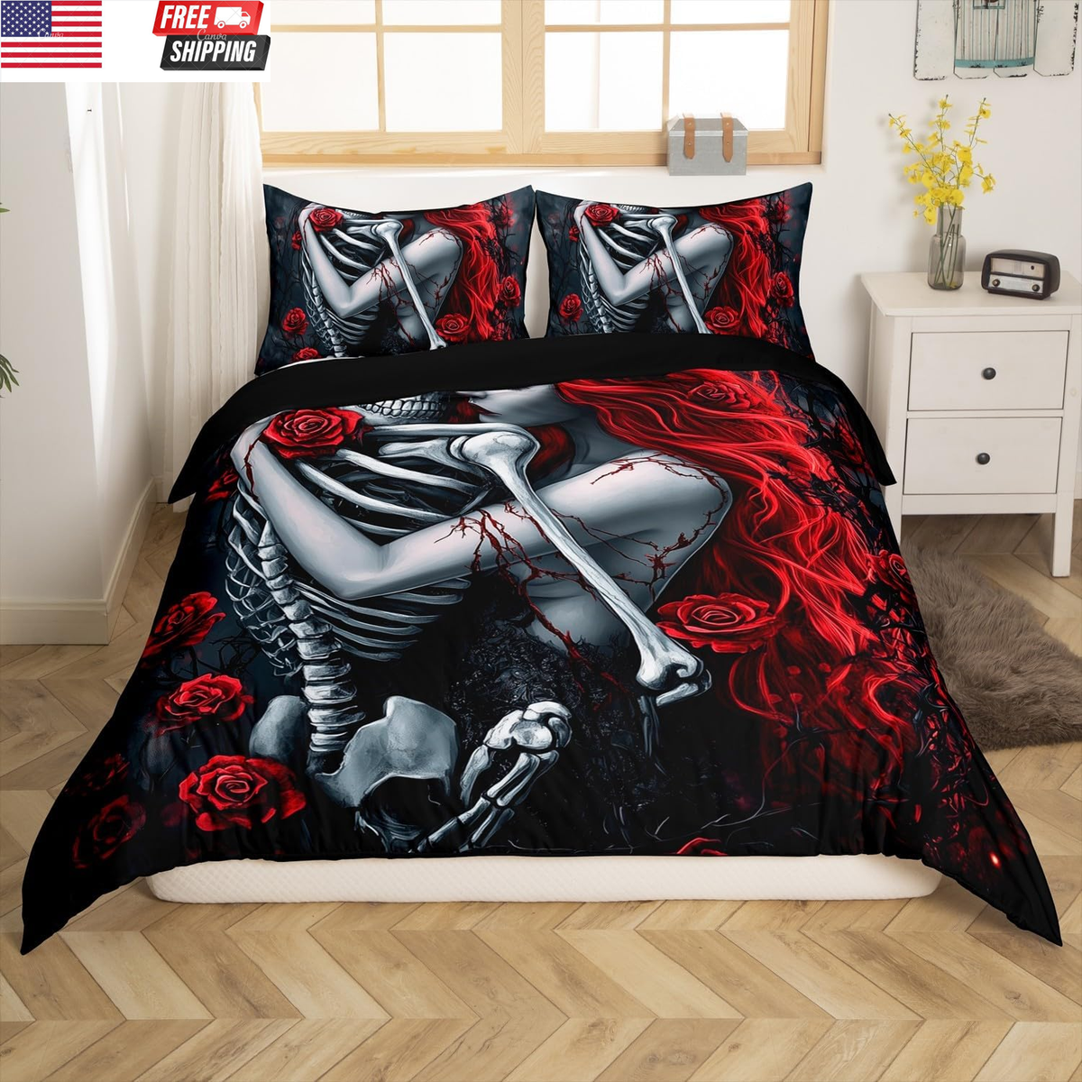 Tokokimo King Size Duvet Cover Sets Bedding Set Reversible, Microfiber - View #8