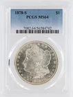 1878-S Morgan Silver Dollar PCGS MS64 S$1 San Francisco Minted No Reserve