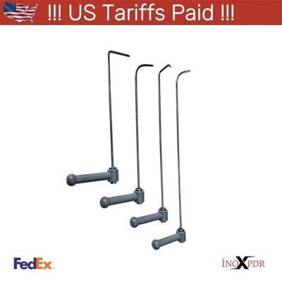 Universal  PDR INOX 2-Piece 360° Rotating Paintless Dent Repair Rod Set   10mm