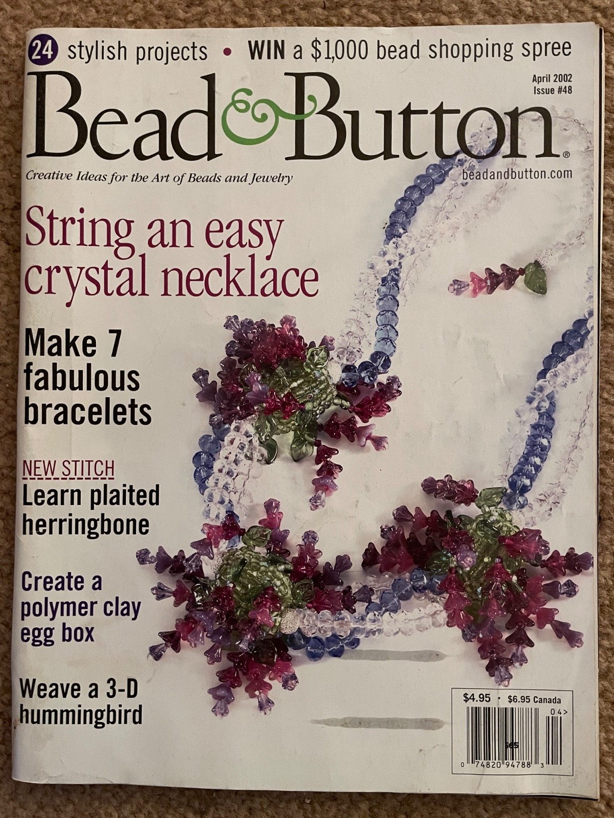 Bead & Button Magazine Issue 45 October 2001 for sale online | eBay