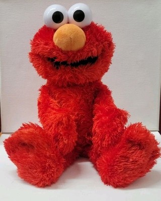 Sesamstraße sprechend vibrierend lachend kitzeln mich ELMO 14'' Stofftier Batterie inkl.