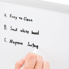 Small Dry Erase Whiteboard, Magnetic, with Marker and Magnets, Lightweight, 8...