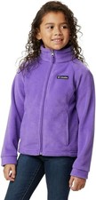 Columbia Girls Benton Springs Fleece Jackets SMALL Grape Gum Full Zip Up Jacket