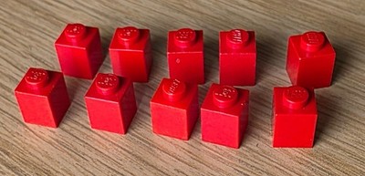 Lego 10 x Stein 1x1 rot 3005 Baustein Grundstein Basic Basis Zubehör