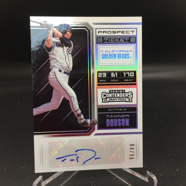 Tanner Dodson 2018 Contenders Draft Draft Ticket Autograph Prospect 47 #/99 Cal