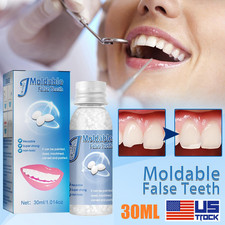1x Resin False Teeth Solid Glue Temporary Too...
