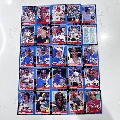 Lot of 25 Donruss 1988 Baseball Cards Ken Griffey Sr Gary Carter Will Clark