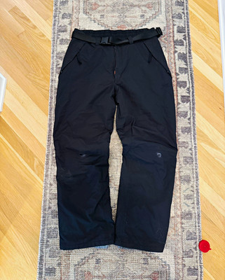 Helly Hansen Insulated Black Snow Pants L Regular Straight Leg 36W 30I