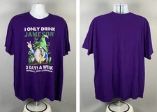 I Only Drink Jameson Irish Whiskey 3 days a Week Yesterday Today Shirt Mens 2XL