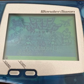 Bandai Wonder Swan Crystal Clear Blue Console only tested s1933M