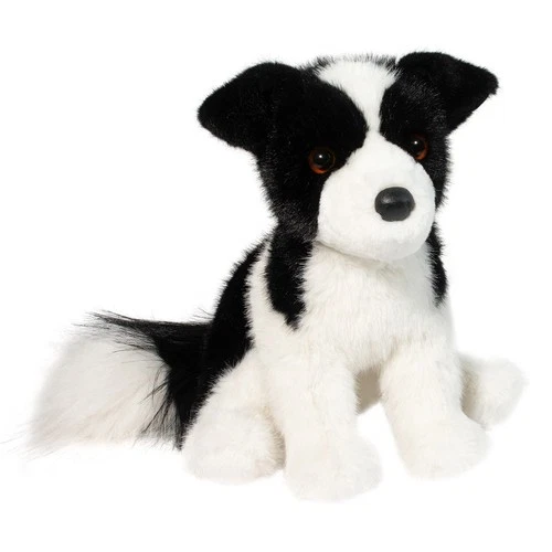 Douglas Cuddle Toys Herdie Soft Border Collie Plush Stuffed Animal, 11"