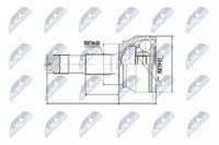 Gelenksatz Antriebswelle NTY NPZ-FT-037 FüR Fiat Jumper Peugeot Boxer Ducato Bus
