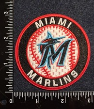 MIAMI MARLINS EMBROIDERED BASEBALL IRON ON PATCH