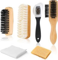 WildlederbüRste FüR Schuhe, 6Er Set SchuhbüRste Weich Wildledwer RaulederbüRste