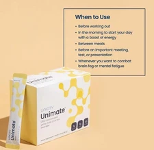 Unicity Unimate Lemon Flavor Packs - 30 Count