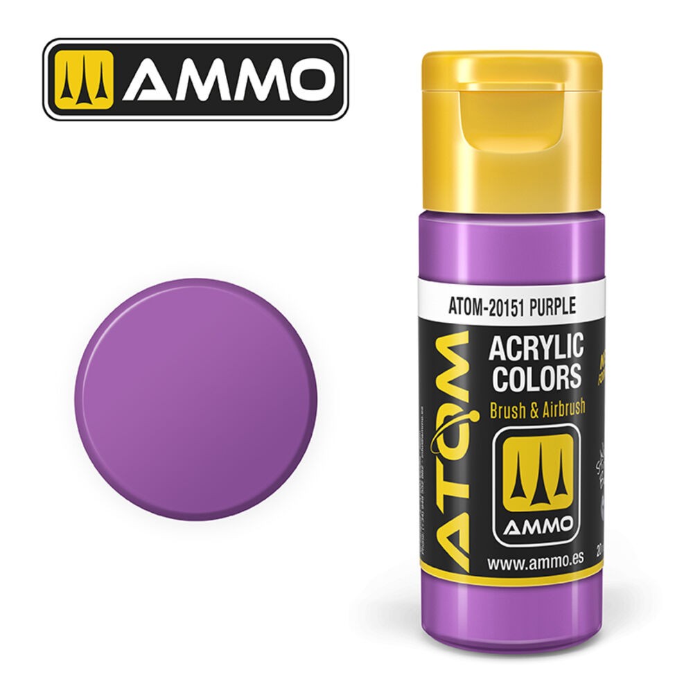 Ammo Mig Atom-20151 - Atom Color Purple 20ml - New