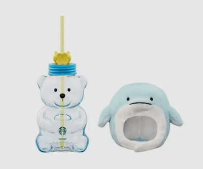 Starbucks Korea 2026 Jeju Dolphin Bearista Glass Cold Cup 591ml | eBay