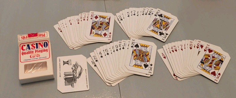 Las Vegas Hilton Playing Cards Clipped Corner Seconds