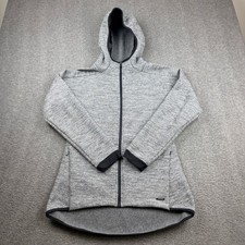 Mondetta Women's M Gray Space Dye Full Zip Fleece Lined Hoodie Jacket RN88201