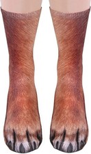 Animal Paws Socks - Funny 3D Crazy Cat Tiger Dog Paw Crew