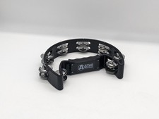 A-Star Percussion half-moon tambourine ergonomic grip handle black