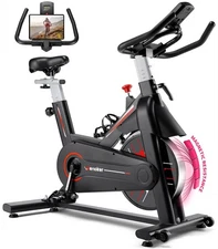 Exercise Bike, Stationary Bike for Home, Indoor Bike with Whisper Quiet, Heav...