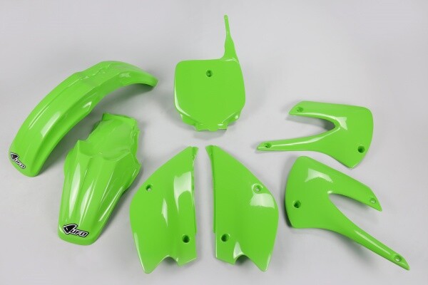 Kawasaki KX 85 Ufo Plast Kit Verkleidungen 2001-2013 GrüN-image