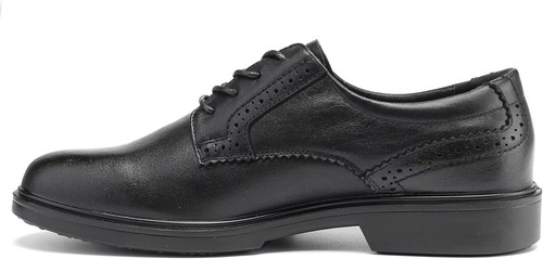 Zapatos de vestir para hombre Oxford clásicos con cordones formales de cuero genuino punta suave - Imagen 7 de 7