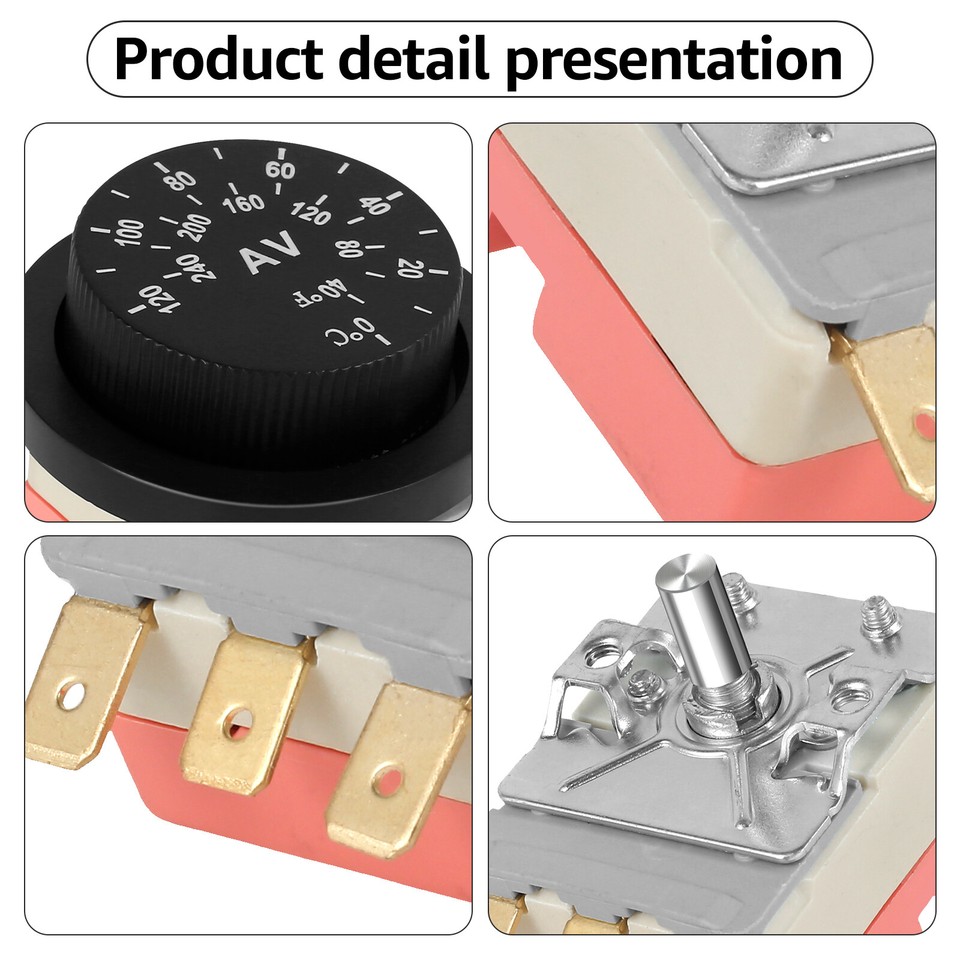 32248°F Adjustable Radiator Cooling Fan Thermostat Switch with 3pin