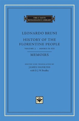 Geschichte des florentinischen Volkes von Leonardo Bruni (englisch) Hardcover-Buch