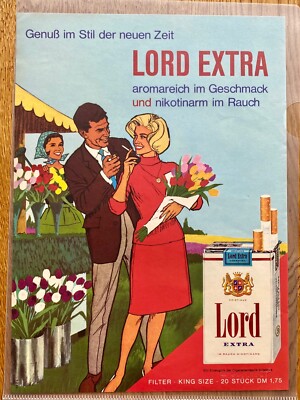 Lord Extra Genuß im Stil der neuen Zeit Original 1964 Vintage Advert Werbung