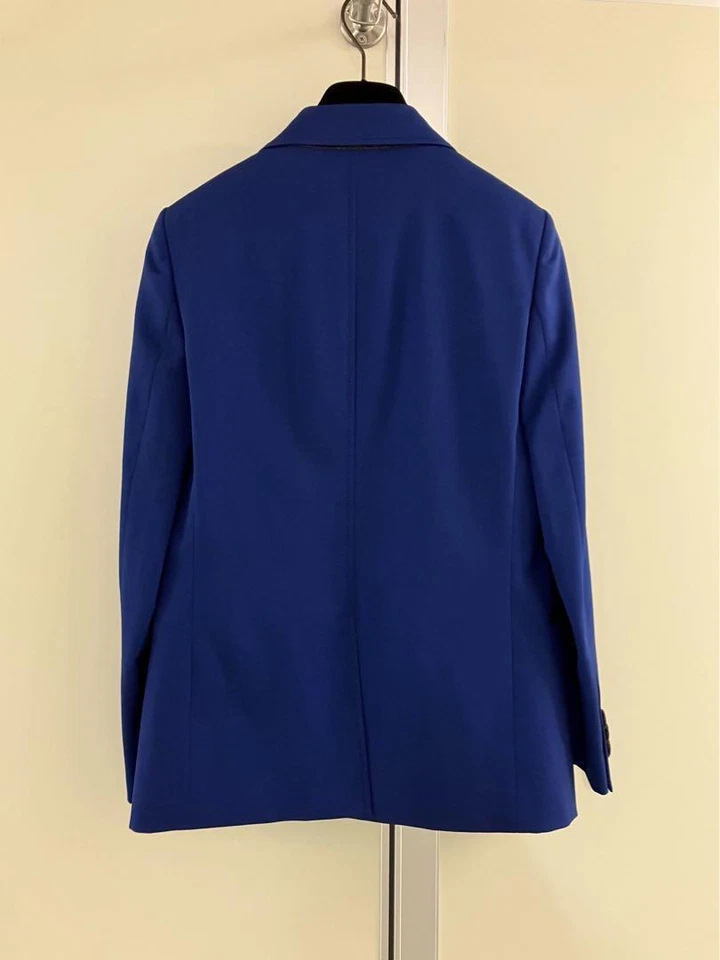 Gucci Blue Silk Wool Double Setup/Suit - Image 3 of 4